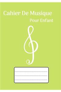 cahier de musique pour enfant