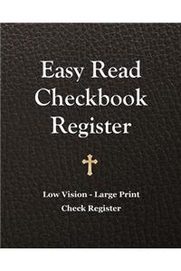 Easy Read Checkbook Register