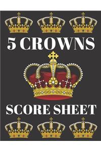5 Crowns Score Sheet