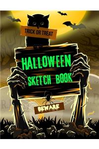 Trick Or Treat Halloween Sketch Book