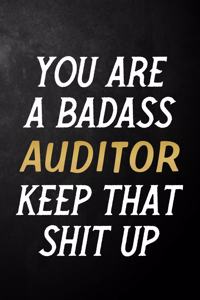 You Are A Badass Auditor Keep That Shit Up