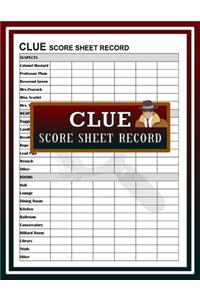 Clue Score Sheet Record