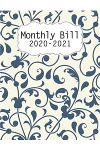 2020-2021 Monthly Bill