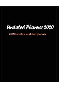 Undated Planner 2020