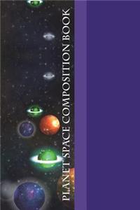 Planet Space Composition Book: Cool Solar System Pattern 6 X 9 Graph Ruled Paper Notebook, Appreciation, Quote Journal or Diary Unique Inspirational Gift for Friend or Teacher, Beginning or End of School Year, Retirement, Birthday or Gratitude Pres