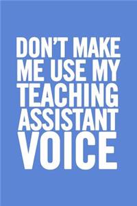Teaching Assistant Notebook