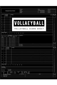 Volleyball Score Sheet