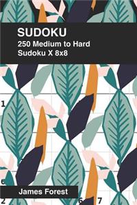 250 Medium to Hard Sudoku X 8x8