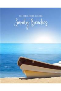 Sandy Beaches 8x10 Journal Notebook Sketchbook