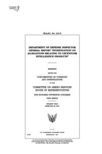 Department of Defense Inspector General report 