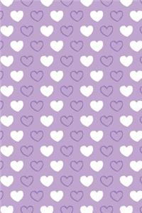 Bullet Journal Notebook Hearts Pattern 2