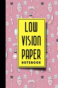 Low Vision Paper Notebook