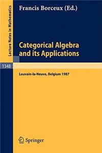 Categorical Algebra and Its Applications