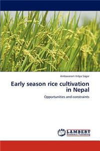 Early season rice cultivation in Nepal