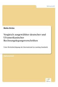 Vergleich ausgewählter deutscher und US-amerikanischer Rechnungslegungsvorschriften