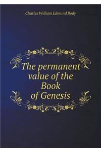 The permanent value of the Book of Genesis