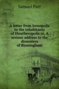 letter from Irenopolis to the inhabitants of Eleutheropolis