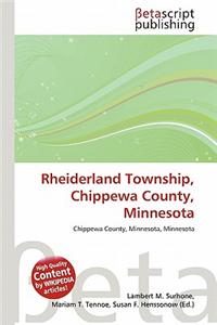 Rheiderland Township, Chippewa County, Minnesota