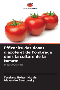 Efficacité des doses d'azote et de l'ombrage dans la culture de la tomate