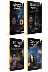 PW Chemistry, Physics, Botany and Zoology Med Easy Handwritten Notes Combo set of 4 Books | Notes, Formulas, Tips & Tricks for NEET/JEE & Board Exams