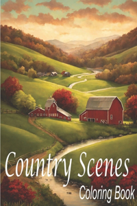 Country Scenes Coloring Book