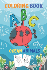 ABC coloring book Ocean Animals