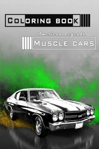 Coloring book muscle cars