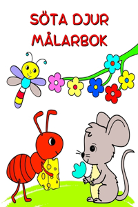 Söta Djur Målarbok