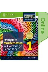 Complete Mathematics for Cambridge Lower Secondary Book 1