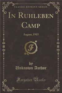 In Ruhleben Camp