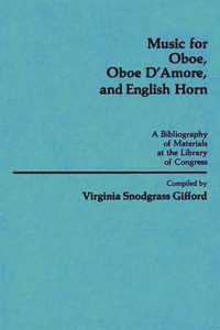 Music for Oboe, Oboe D'Amore, and English Horn