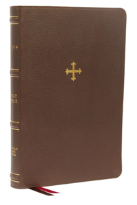 Nrsv, Catholic Bible, Thinline Edition, Genuine Leather, Brown, Thumb Indexed, Comfort Print