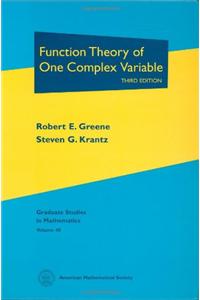 Function Theory of One Complex Variable