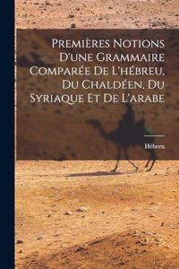 Premières Notions D'une Grammaire Comparée De L'hébreu, Du Chaldéen, Du Syriaque Et De L'arabe