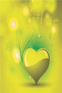 Notizbuch Leuchtendes Herz in Limette