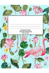 Composition Book Wide Ruled 100 Pages (7.44 x 9.69)