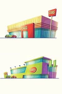 Car Dealerships Blank Lined Notebook