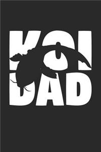 Koi Notebook 'Koi Dad' - Koi Diary - Father's Day Gift for Animal Lover - Mens Writing Journal