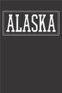 Alaska Gift Notebook: Alaska Vintage 6x9 Dot Grid Dotted 120 Pages School College Notebook