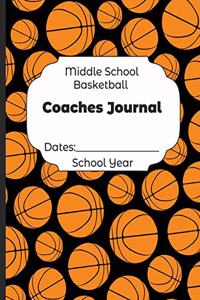 Middle School Basketball Coaches Journal Dates