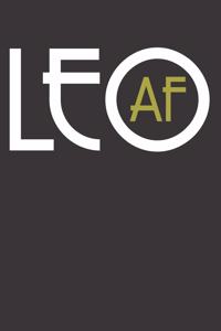 Leo Af Zodiac Horoscope Notebook Journal