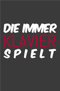 Notizbuch für Klavierspieler