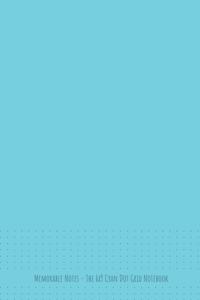 The 6x9 Cyan Dot grid Notebook