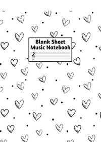 Blank Sheet Music Notebook