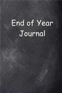 End Of Year Graduation Journal Chalkboard Design Lined Journal Pages