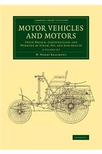 Motor Vehicles and Motors 2 Volume Set