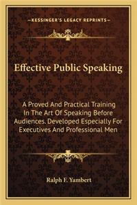 Effective Public Speaking