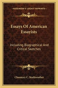 Essays of American Essayists