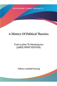 A History Of Political Theories