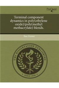 Terminal Component Dynamics in Poly(ethylene Oxide)/Poly(methyl Methacrylate) Blends